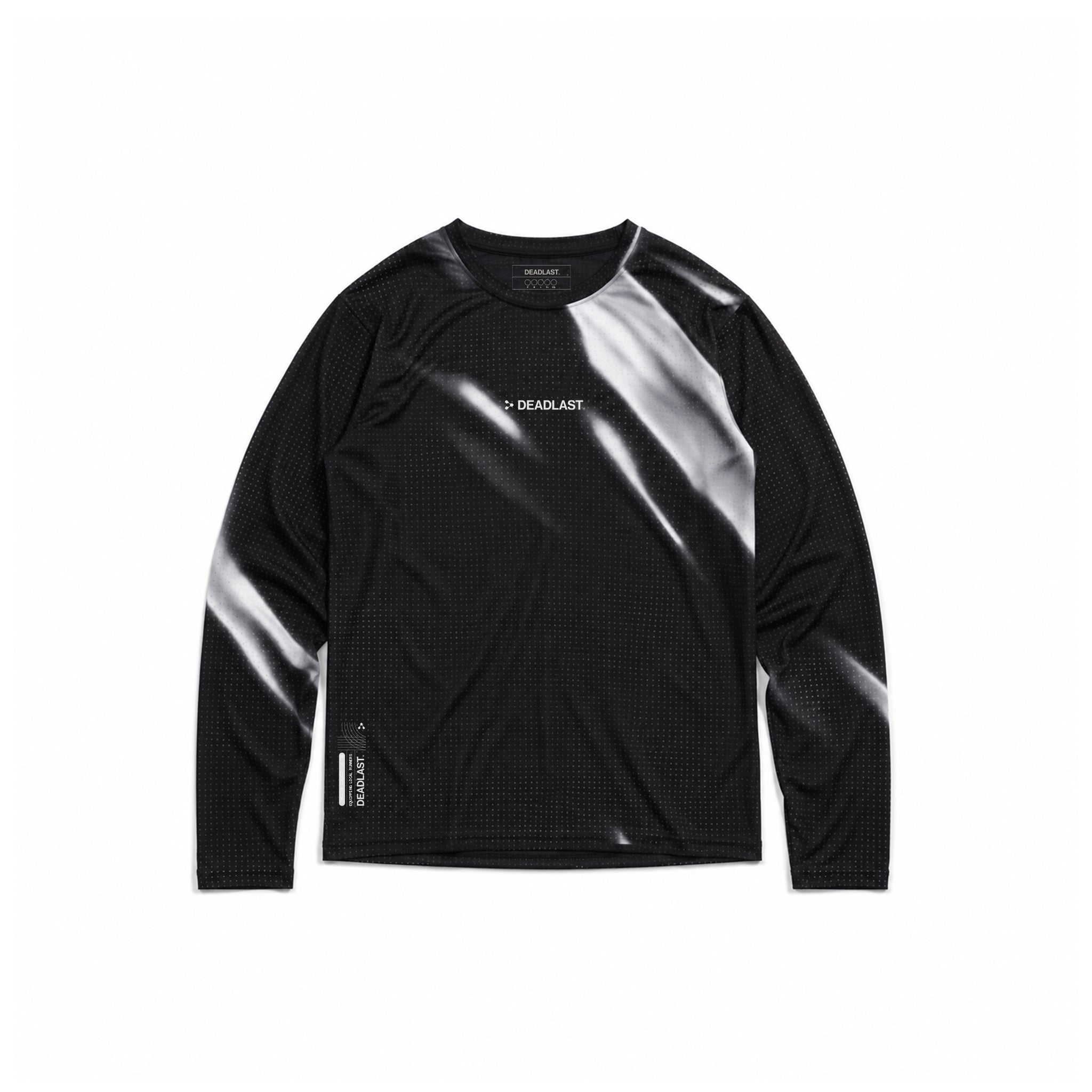 FlowPace Perforated LS Tee - Acid Black