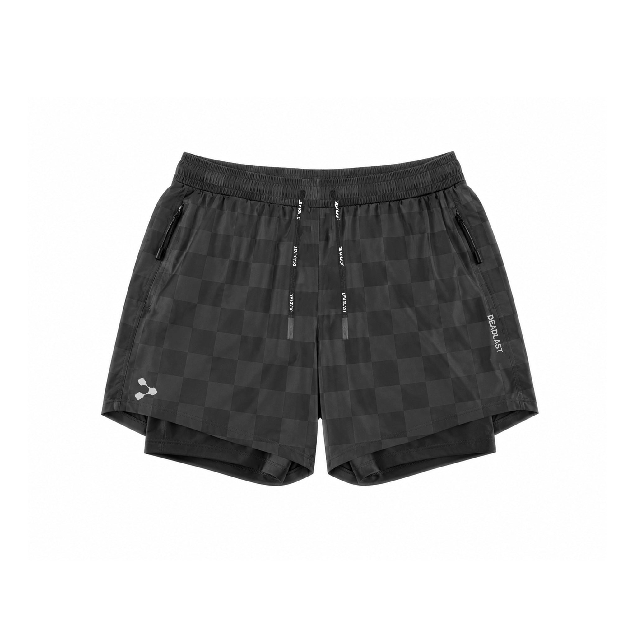 EnduraGrid 5" Run Short - Black Checker