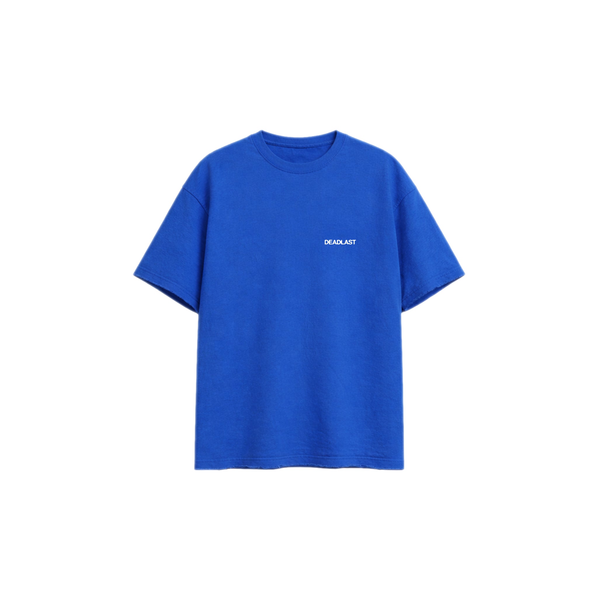 Distressed Tee - Cobalt