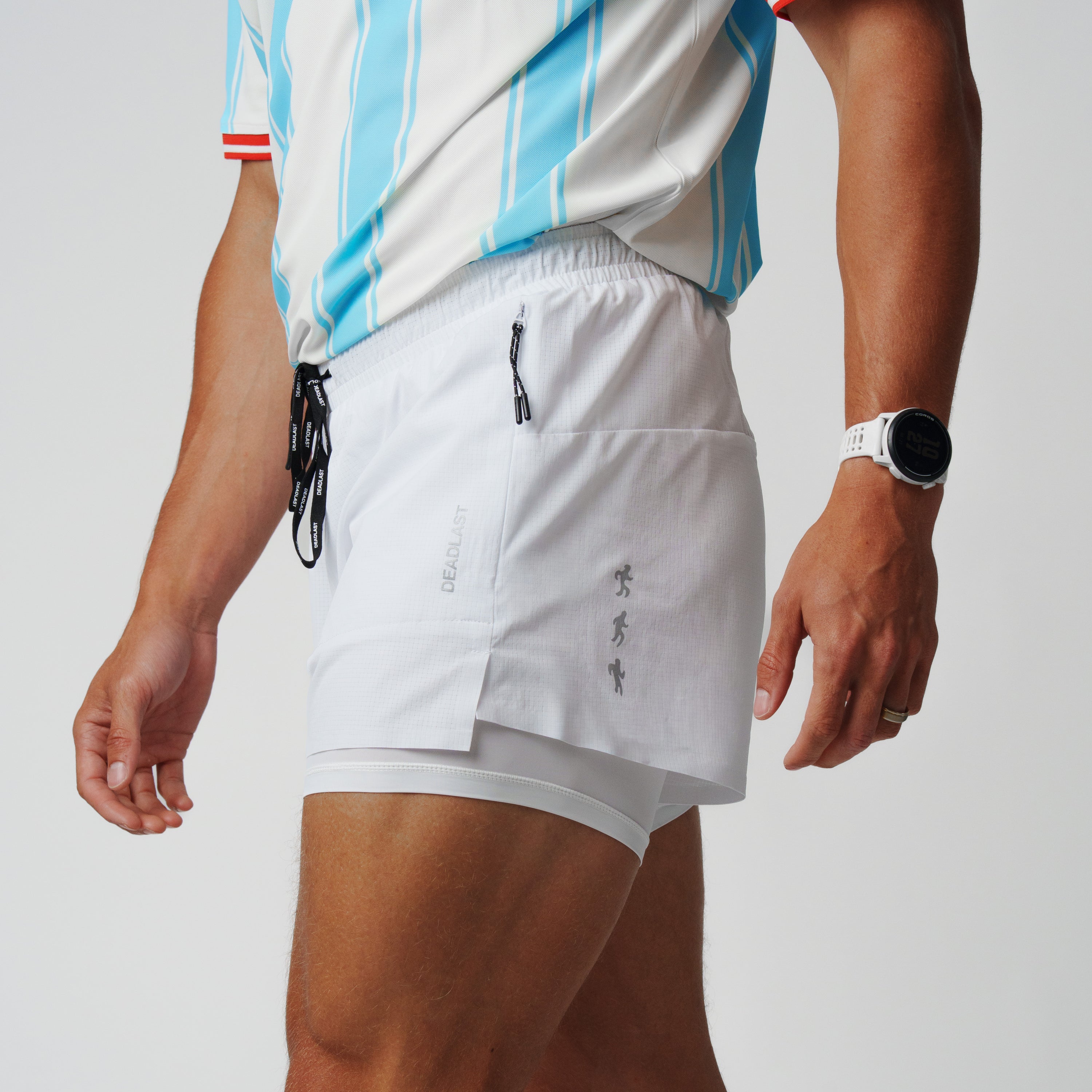 EnduraGrid 5" Run Short - White