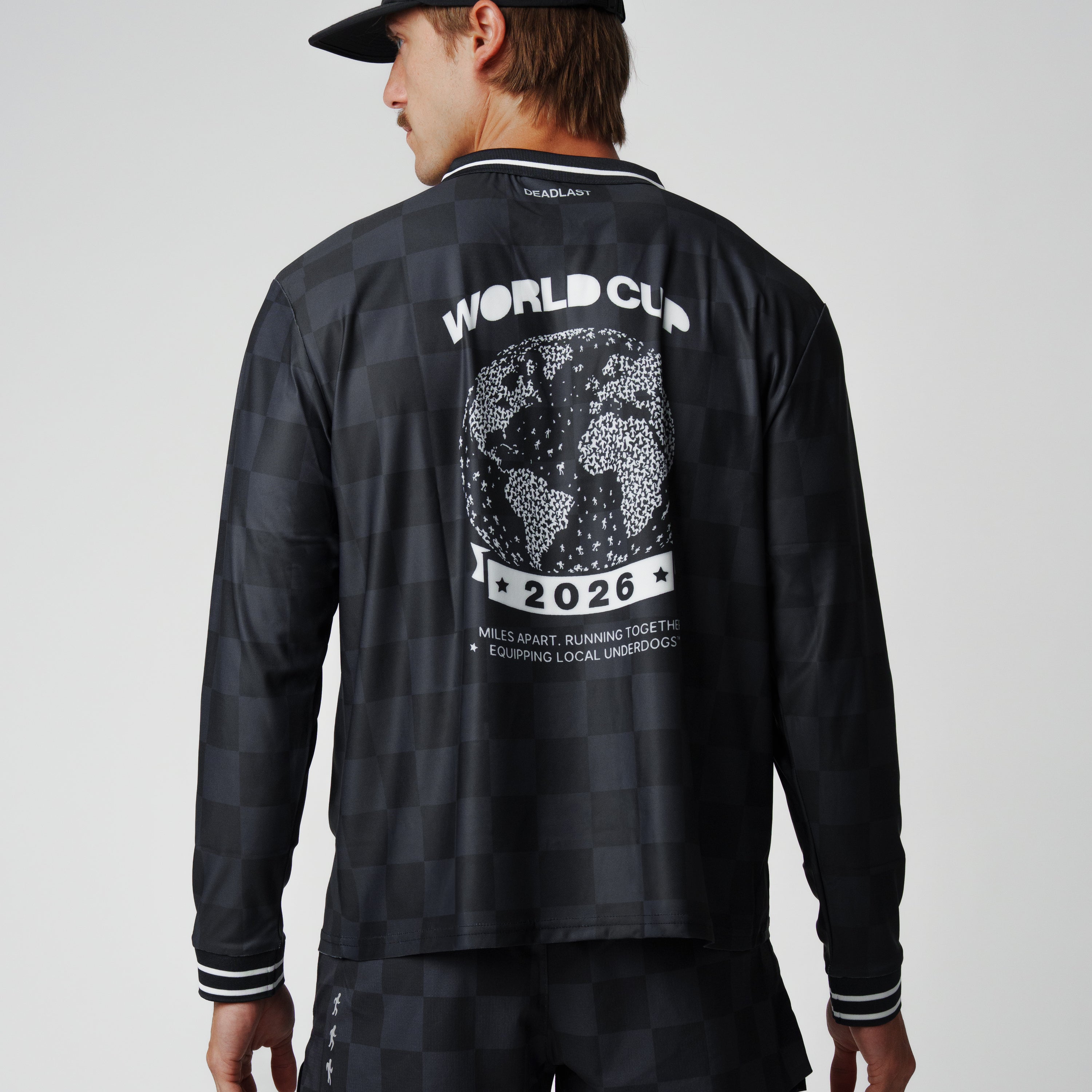 Black Checkered LS Jersey