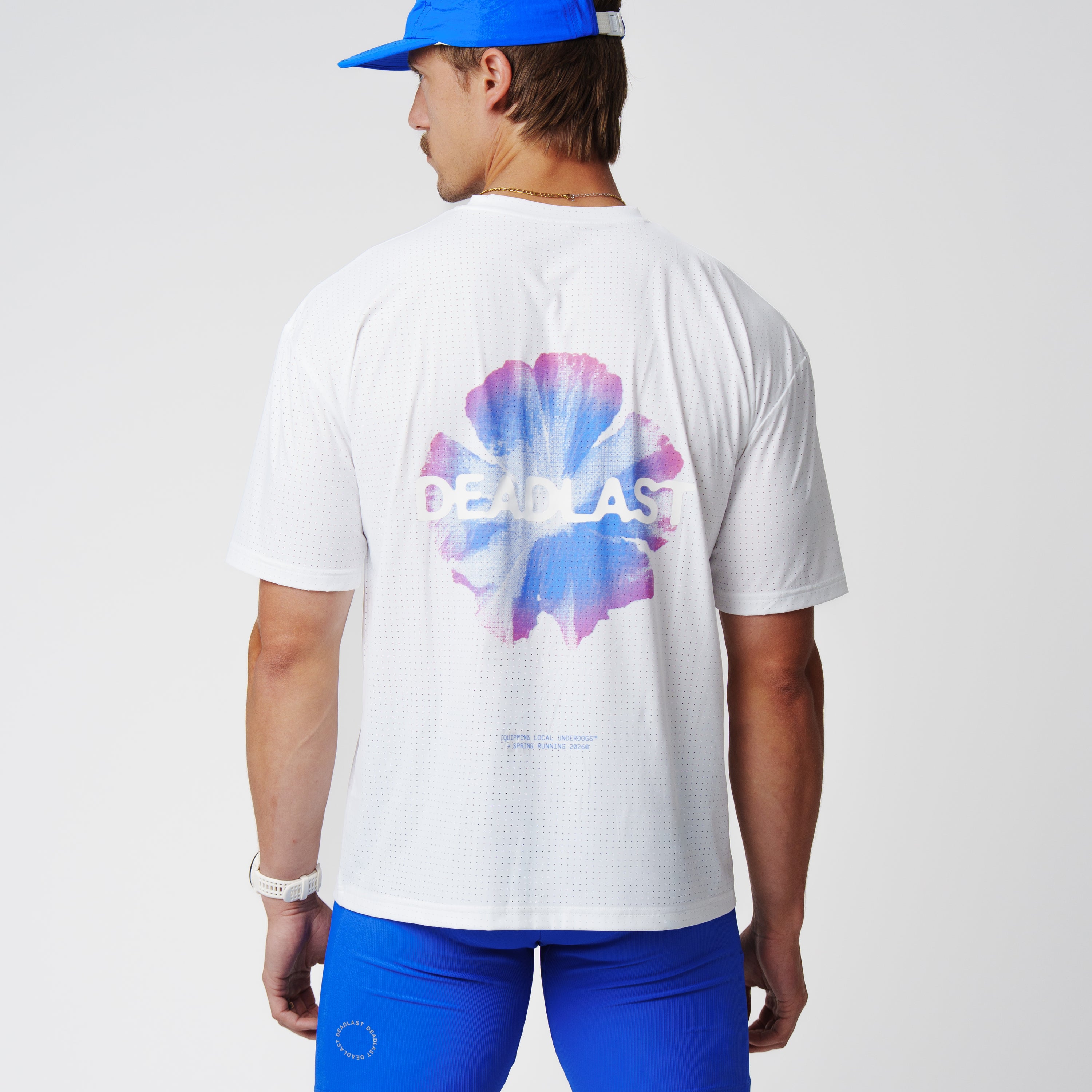 FlowPace Perforated Tee - Gradient Blossom