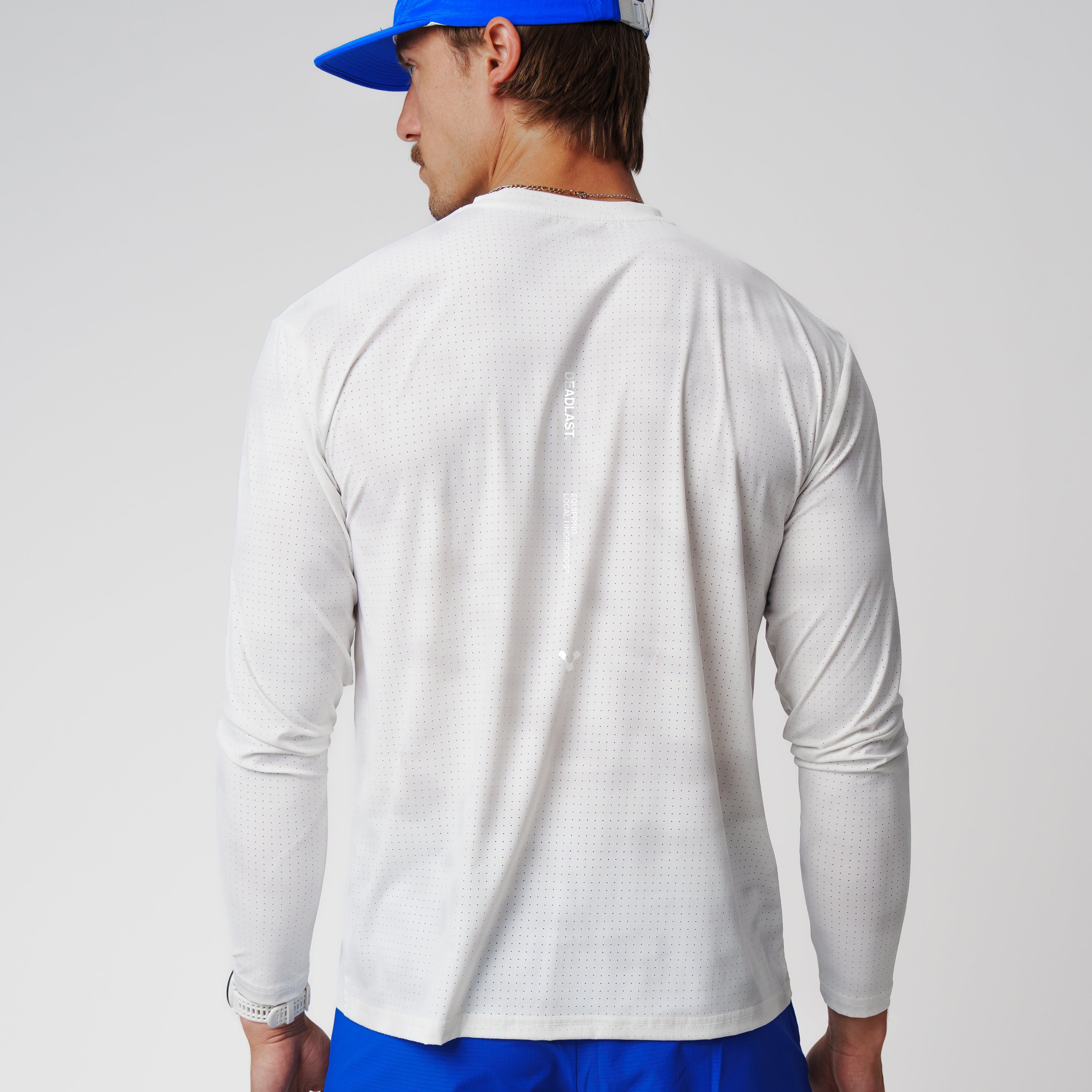 FlowPace Perforated LS Tee - White Cloud