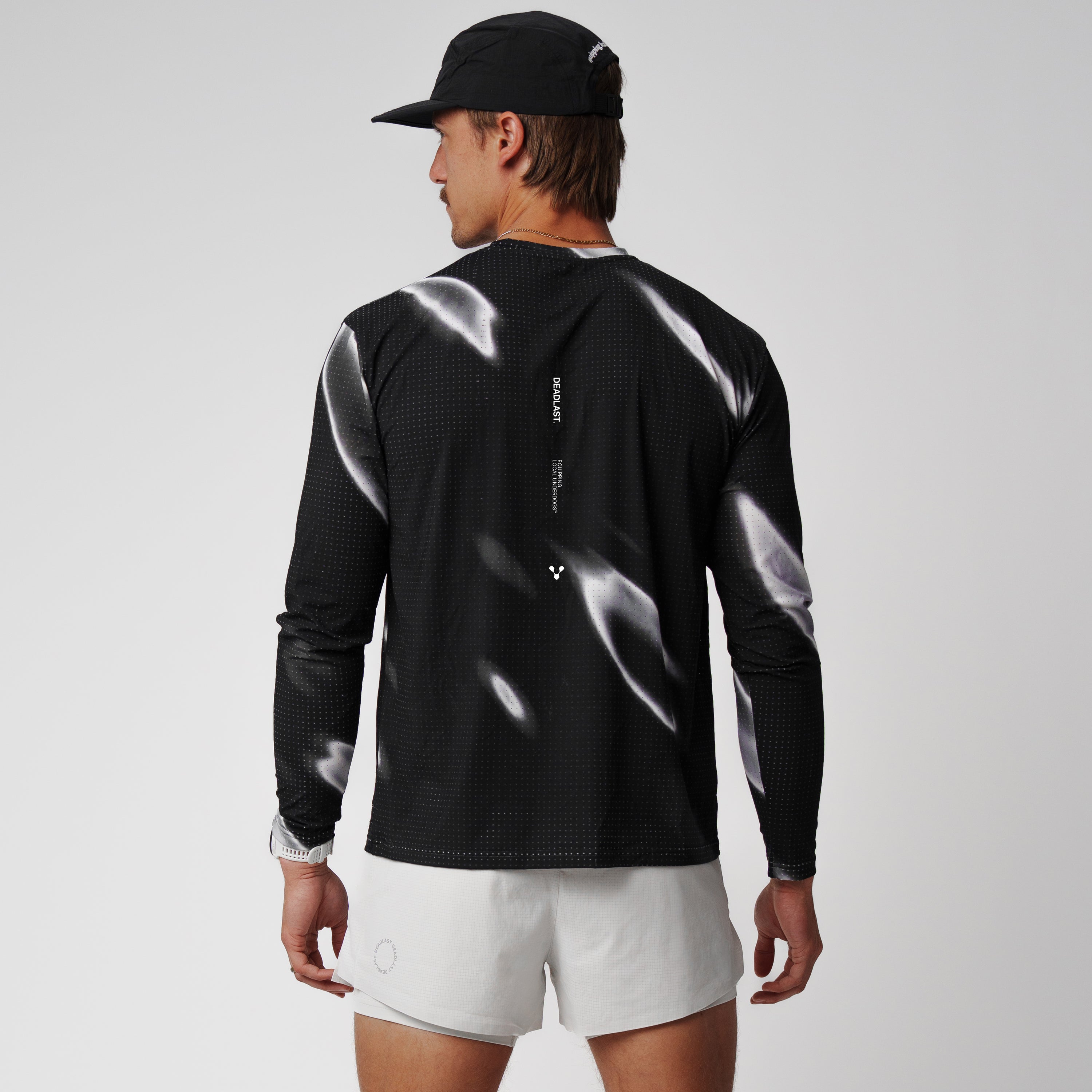 FlowPace Perforated LS Tee - Acid Black