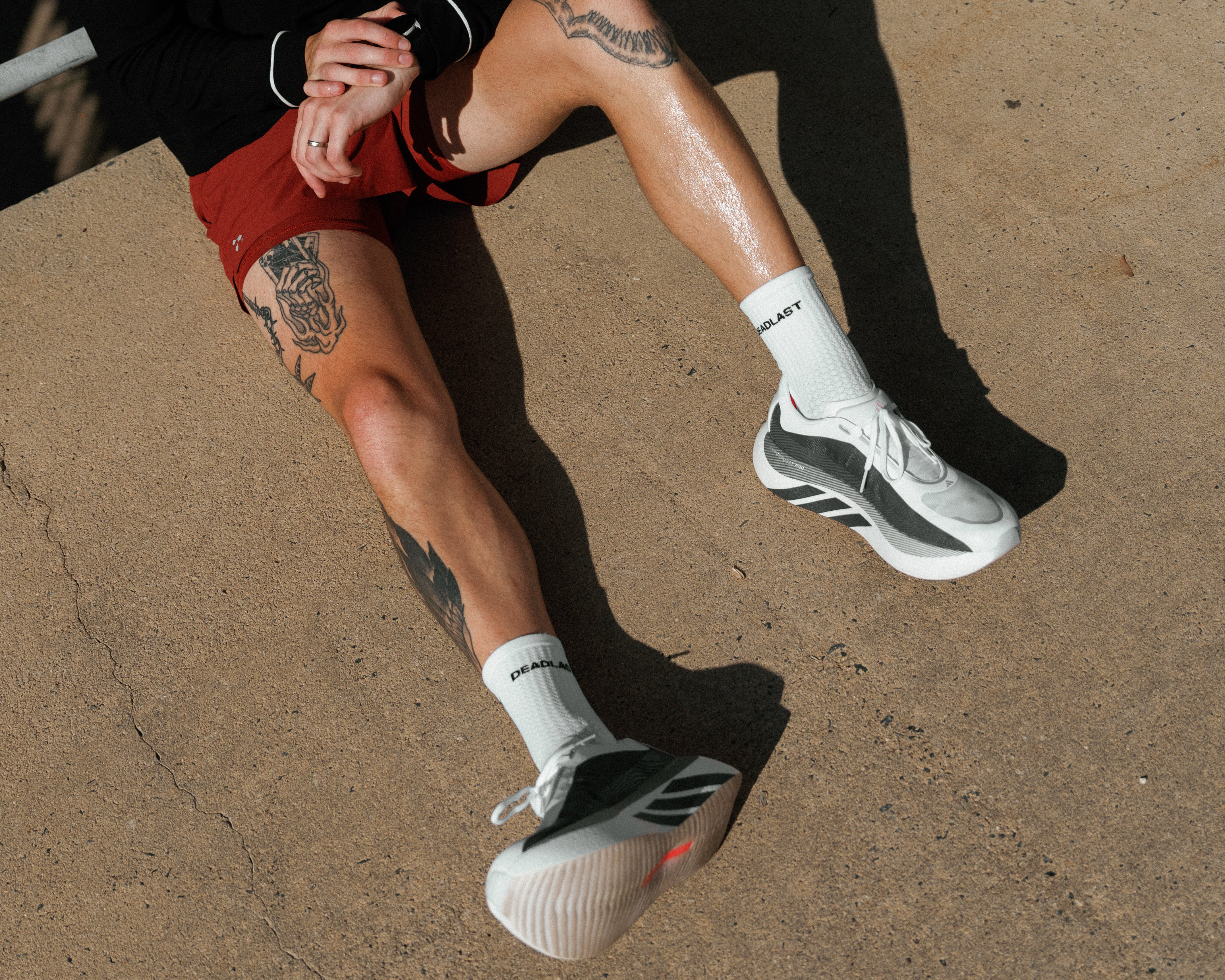 Running shoes close-up